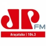 Logo da rádio Rádio Jovem Pan 104.3 FM ao vivo online