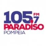 Logo da rádio Rádio Paradiso Pompéia 105.7 FM ao vivo online