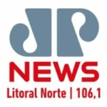Logo da rádio Rádio Jovem Pan News 106.1 FM ao vivo online