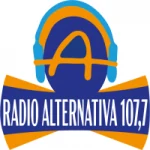 Logo da rádio Rádio Alternativa 107.7 FM ao vivo online