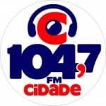 Logo da rádio Rádio Cidade 104.7 FM ao vivo online