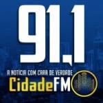 Logo da rádio Rádio Cidade 91.1 FM ao vivo online