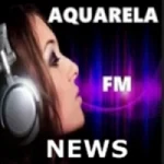 Logo da rádio Aquarela FM News ao vivo online