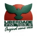 Logo da rádio Rádio 104 Liberdade FM ao vivo online