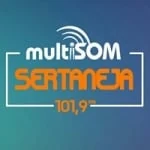 Logo da rádio Rádio Multisom Sertaneja 101.9 FM ao vivo online