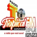Logo da rádio Rádio Tropical FM ao vivo online