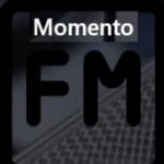 Logo da rádio Momento FM ao vivo online