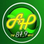 Logo da rádio Alfa Hits FM ao vivo online