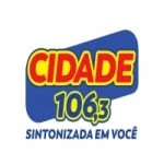 Logo da rádio Rádio Cidade 106.3 FM ao vivo online