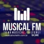 Logo da rádio Rádio Musical Norte 104.5 FM ao vivo online