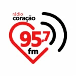 Logo da rádio Rádio Coração 95.7 FM ao vivo online
