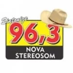 Logo da rádio Rádio Nova Stereosom 96.3 FM ao vivo online