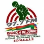 Logo da rádio Radio 6 de Junio 97.7 FM ao vivo online