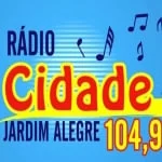 Logo da rádio Rádio Cidade Jardim Alegre 104.9 FM ao vivo online