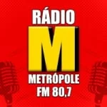 Logo da rádio Rádio Metrópole 80.7 FM ao vivo online