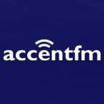 Logo da rádio Accent FM 105.0 ao vivo online