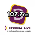 Logo da rádio Rádio Difusora Live 107.7 FM ao vivo online