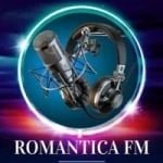 Logo da rádio Romântica FM ao vivo online